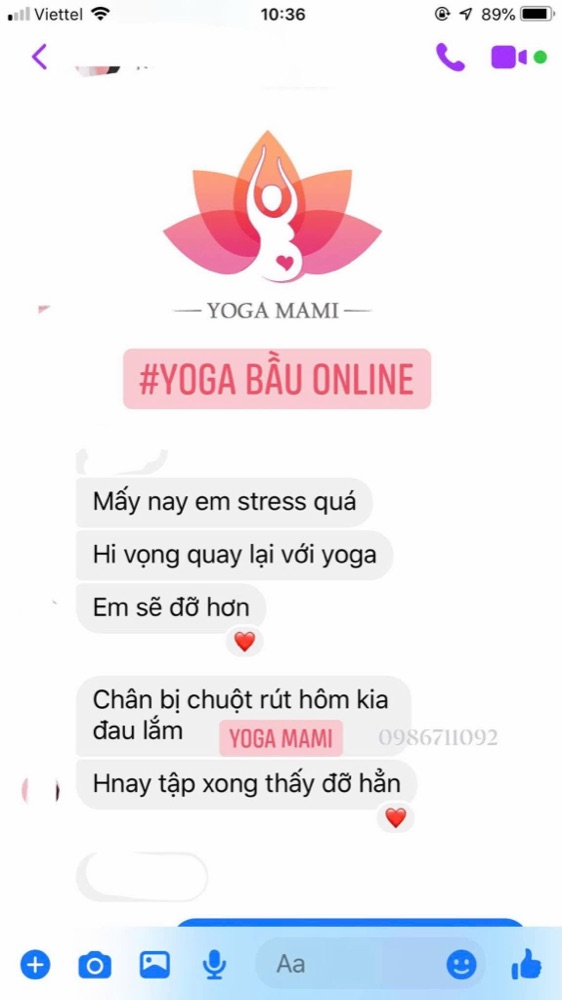 Tin nhắn: tập xong đỡ chuột rút